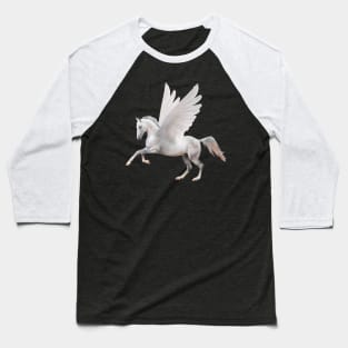 Pegasus on Dark Purple Baseball T-Shirt